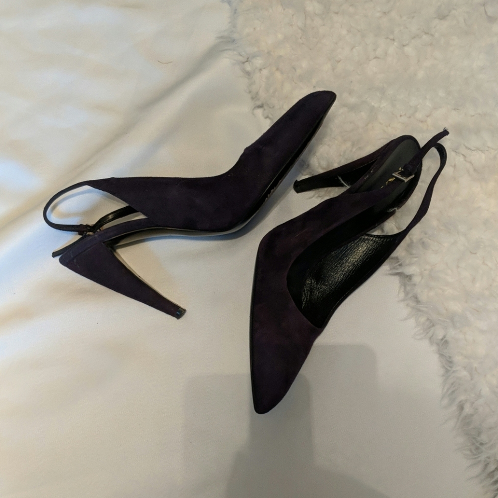 Prada heels 37 purple suede - Picture 1 of 6